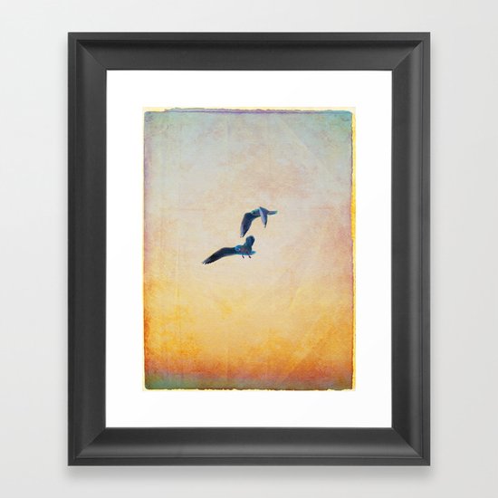 gulls Framed Art Print