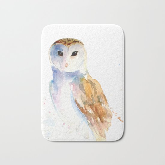 Evening Barn Owl Bath Mat