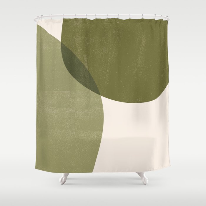 Minimal Semicircles Shower Curtain