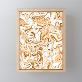 Gold Flow Framed Mini Art Print