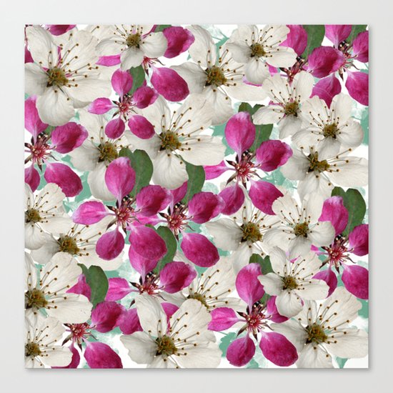 Spring Blossoms Abstract Canvas Print
