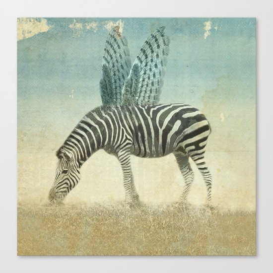 on the wings Canvas Print
