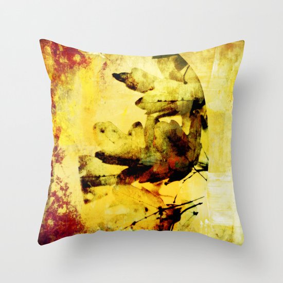 Burned colors Throw Pillow