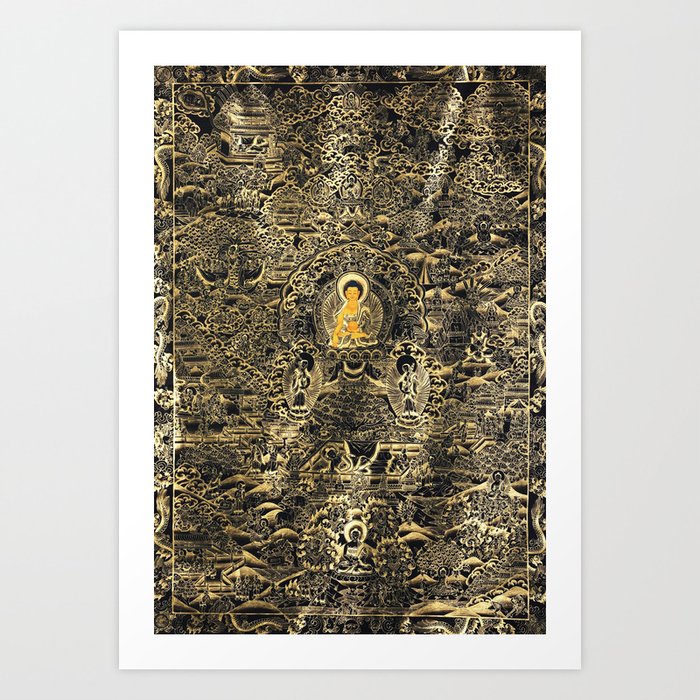 Mandala Buddhist 13 Art Print
