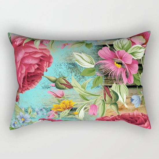 Vintage flowers #11 Rectangular Pillow