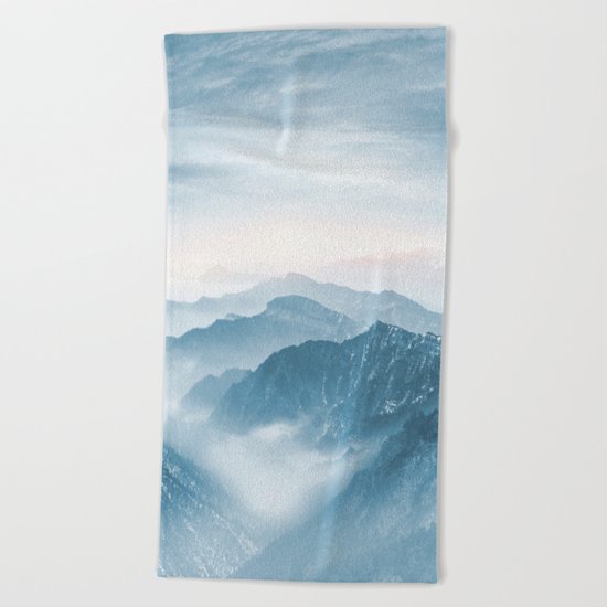 Cross Mountains Beach Towel