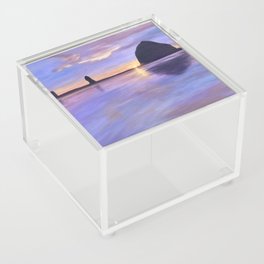 Sunset at Haystack Rock Acrylic Box