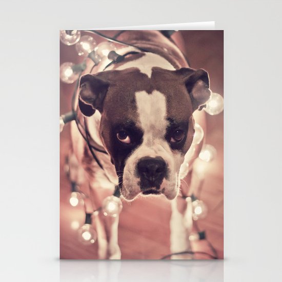 Will work for treats Stationery Cards