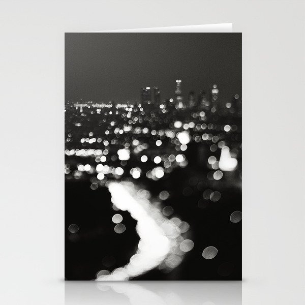 Los Angeles cityscape. L.A. Noir Stationery Cards