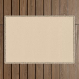 Neutral Warm Ivory Cream Solid Color Pairs PPG Sugared Pears PPG1088-3 - Single Shade Hue Colour Outdoor Rug