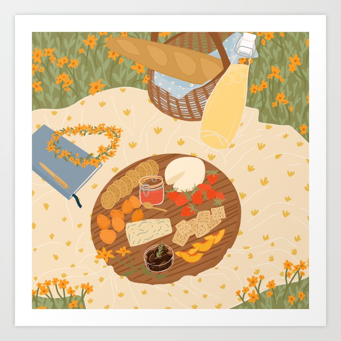 Society6 ケース Life's a Picnic, Bring Your Friend fposter,small,wall_texture,
