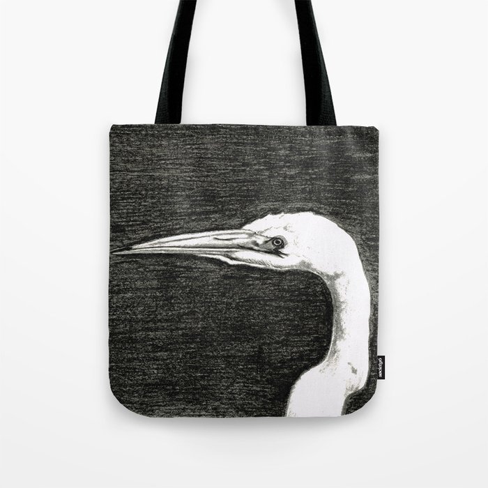 White Egret Art - The Great One - By Sharon Cummings Tote Bag