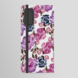 fleur - purple Android Wallet Case