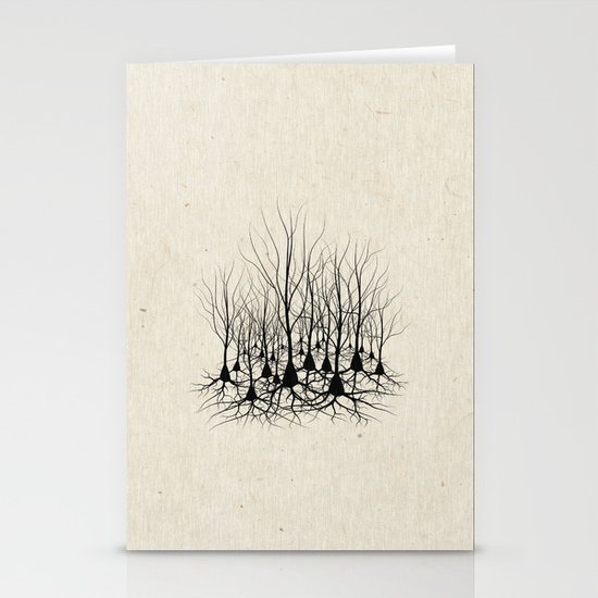 Pyramidal Neuron Forest Stationery Cards