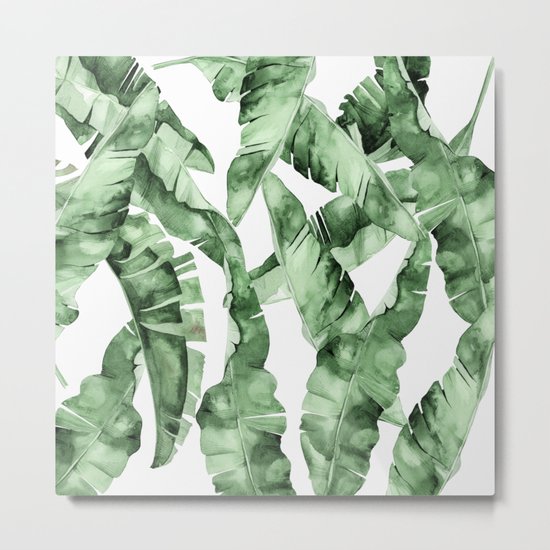 Banana Leaves Metal Print