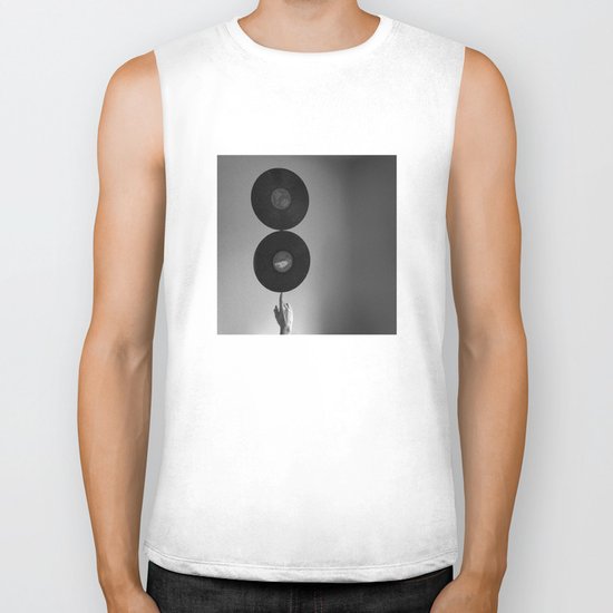 Spinning Records Biker Tank