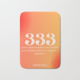 Gradient Angel Numbers: 333 Support Bath Mat