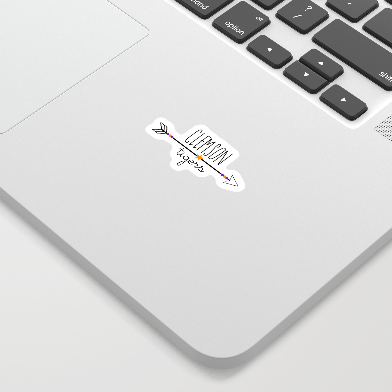 Clemson Arrow Sticker By Briegot Society6