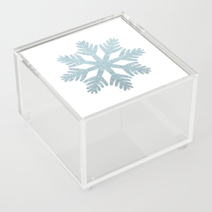 Acrylic Glitter Snowflake