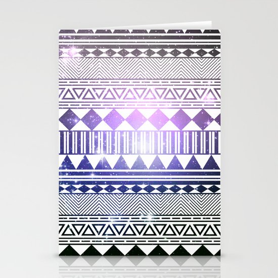 galaxy navajo tribal pattern Stationery Cards