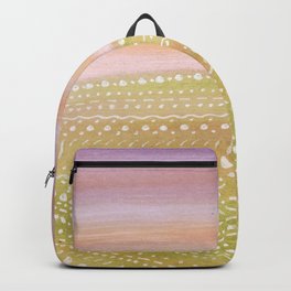 Purple and green landscape Backpack