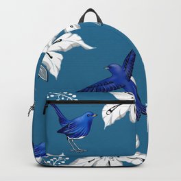 Mountain bluebird pattern Backpack