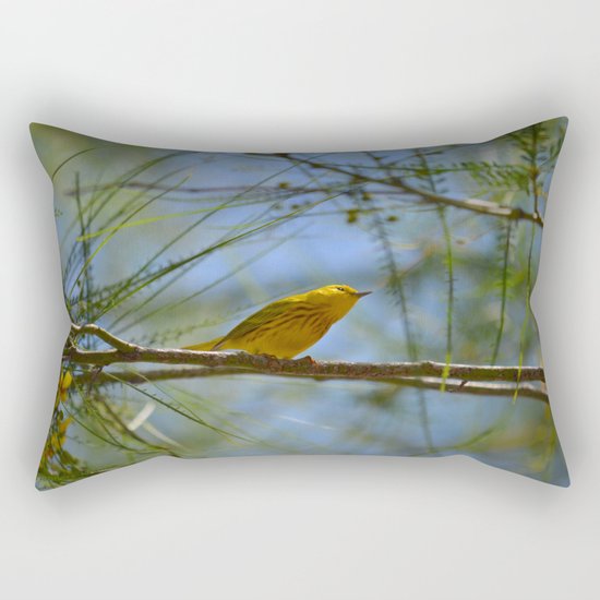 Warbler Rectangular Pillow