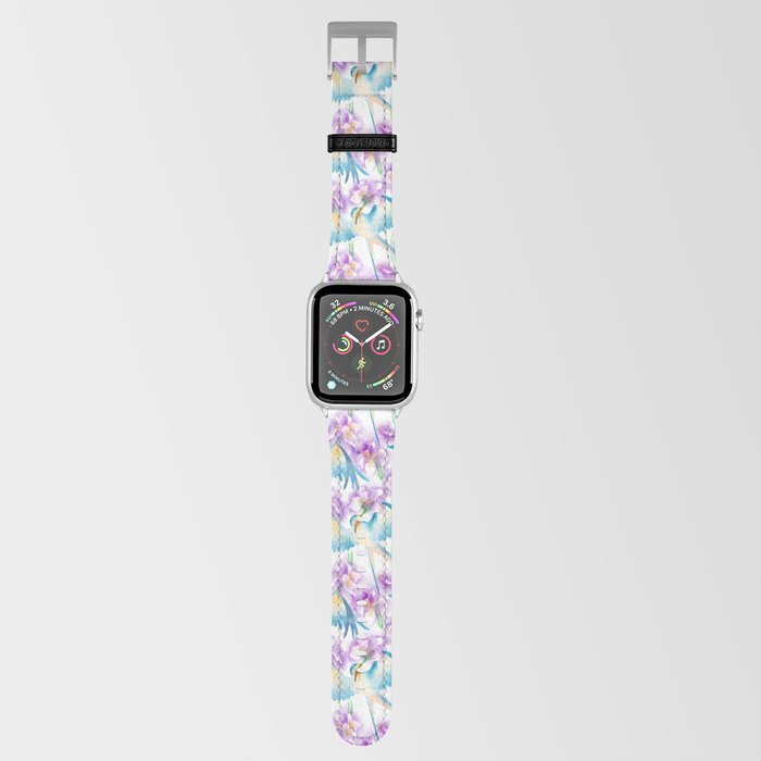Swallows and Iris Blossoms (Modern) Apple Watch Band