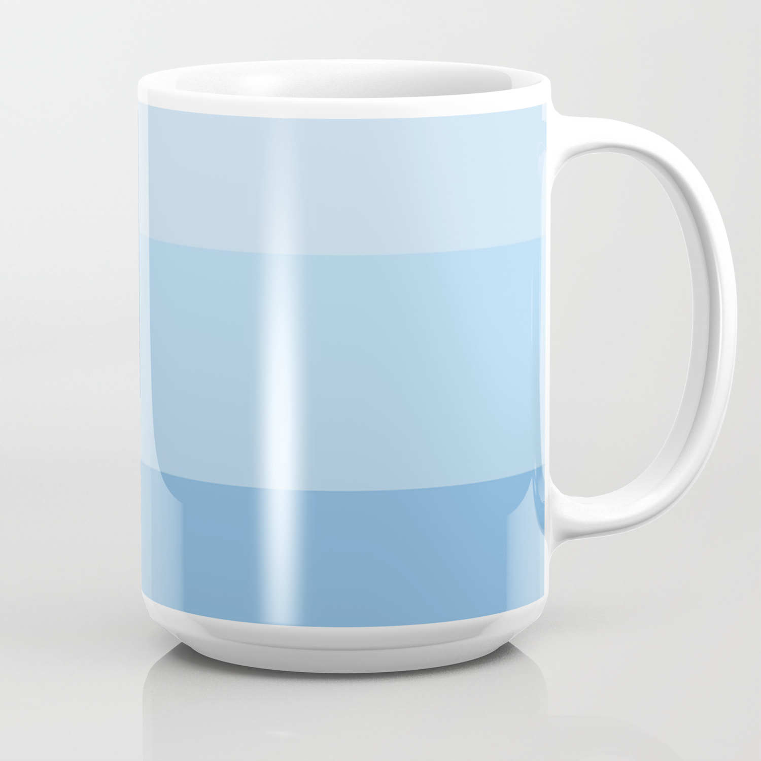 Blue Glass Pastel Stripe Coffee Mug By Sharonmau Society6