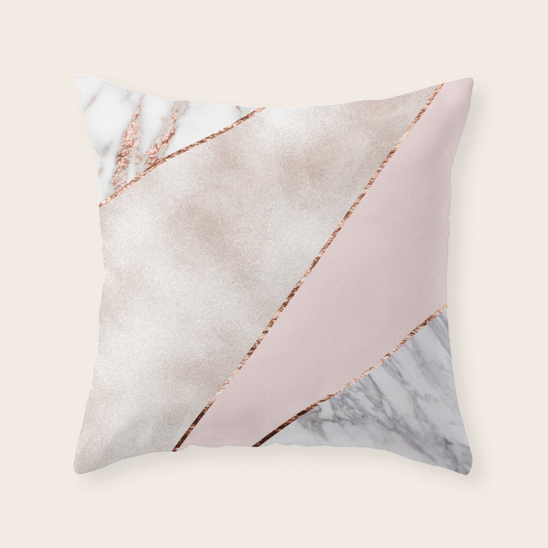 gold marble pillow