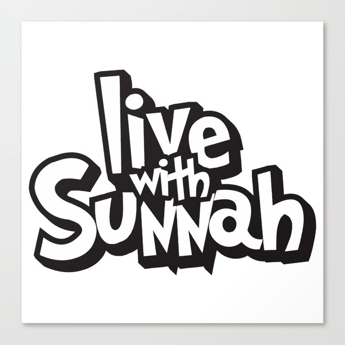 Live with Sunnah Canvas Print