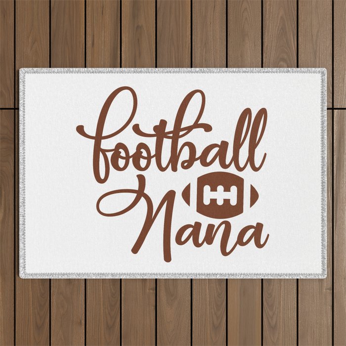 Football Nana Outdoor Rug