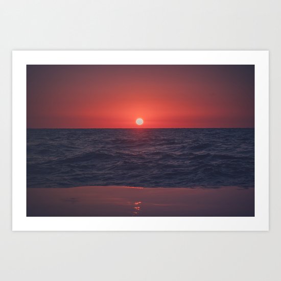 Restless Sunset Art Print