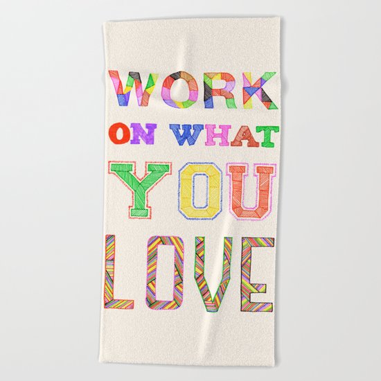 Life & Love Beach Towel