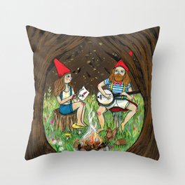 Gnome place like home Throw Pillow