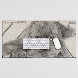 Newfoundland Pup Desk Mat