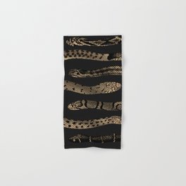 Vintage Golden Snakes Hand & Bath Towel