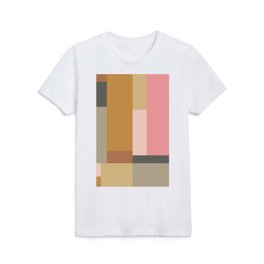 Color Block | Sage Green and Rose Pink Kids T Shirt