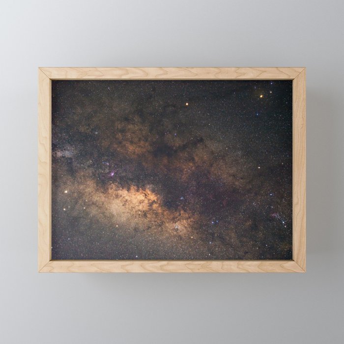 Galaxy Mirror: Milky Way Framed Mini Art Print