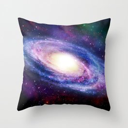 Spiral Galaxy Throw Pillow