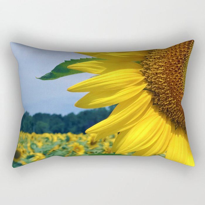 Sunflower in Paris Rectangular Pillow