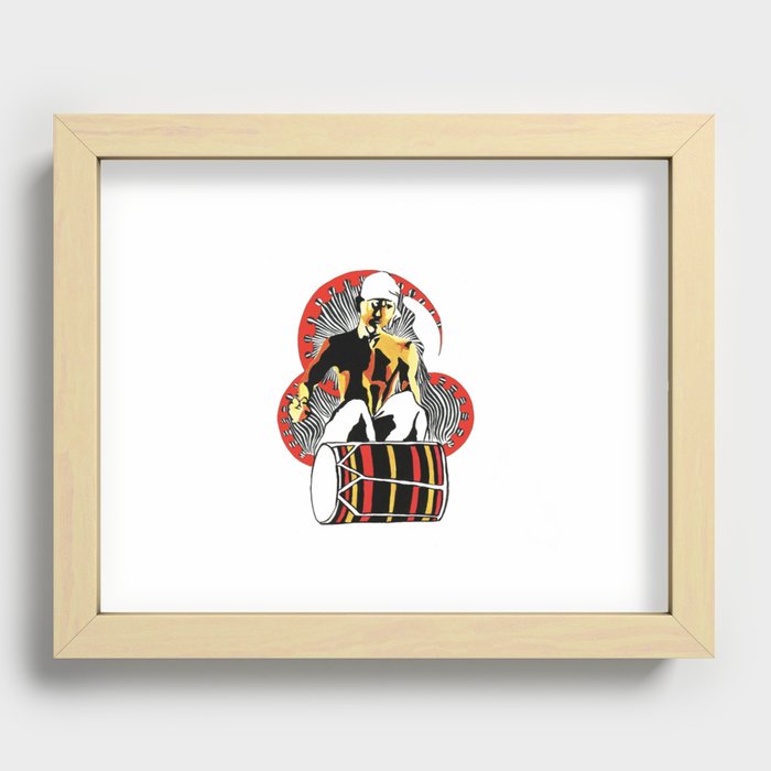 Boduberu Performer Recessed Framed Print