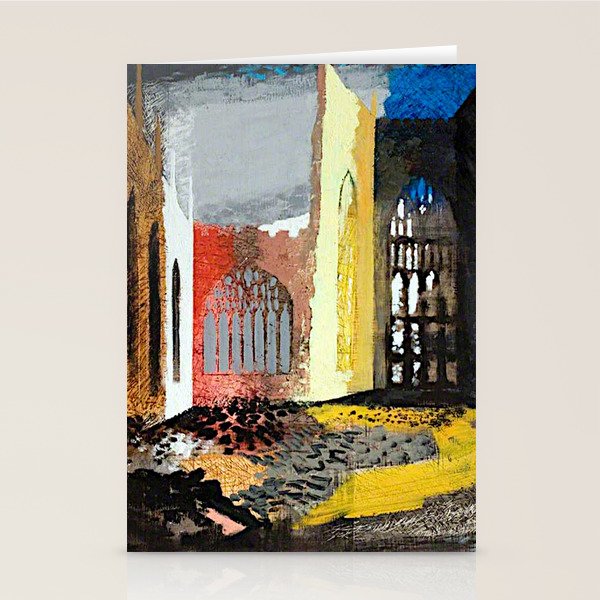 John Piper Coventry Cathedral Stationery Cards by Jon Baran Society6