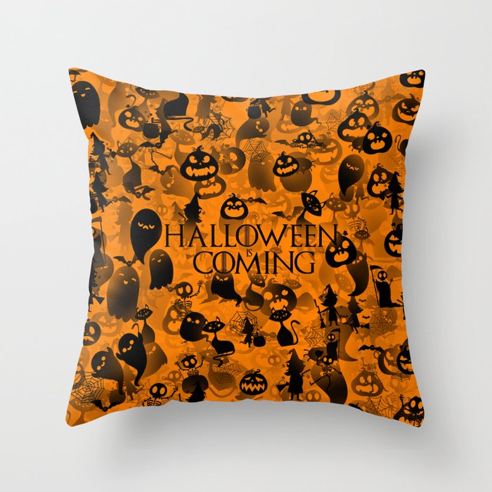 HALLOWEEN is COMING Throw Pillow