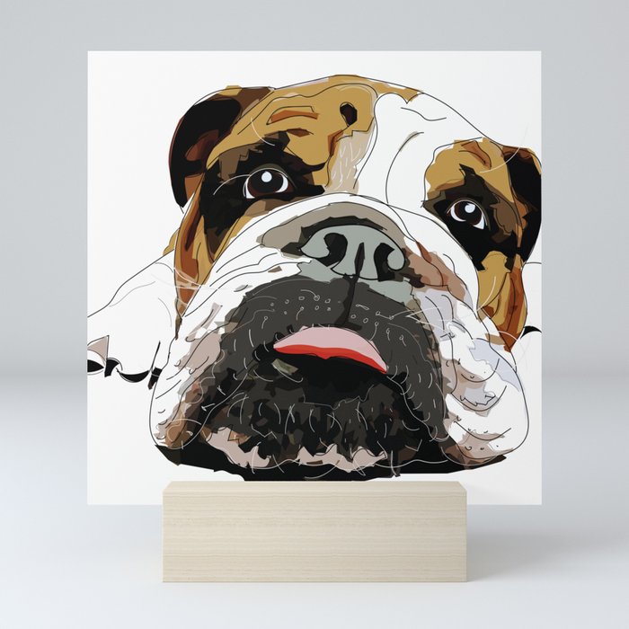 English Bulldog Mini Art Print
