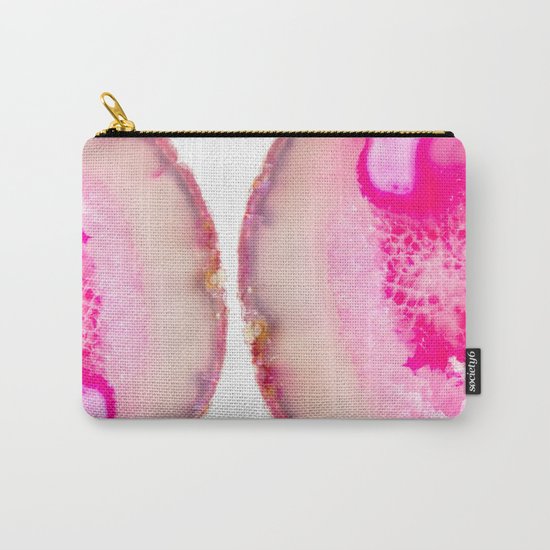 Shocking Pink Agate Carry-All Pouch