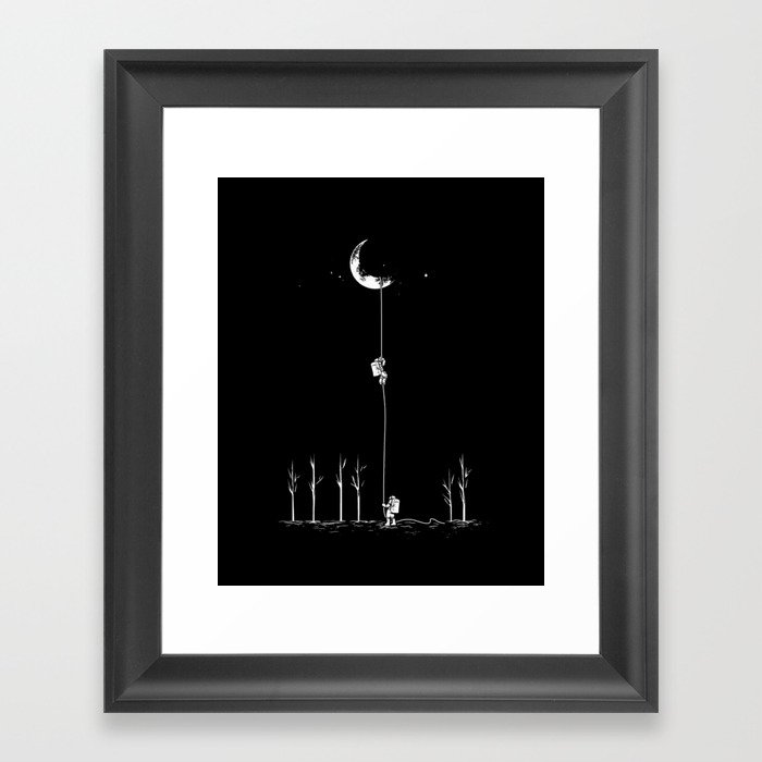 Down from the Moon Framed Art Print
