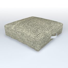 The Rosetta Stone // Parchment Outdoor Floor Cushion