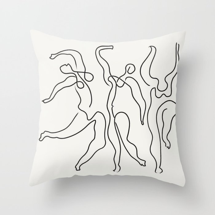 Three Dancers by Pablo Picasso Throw Pillow
