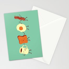 Let's All Go And Have Breakfast Stationery Cards
